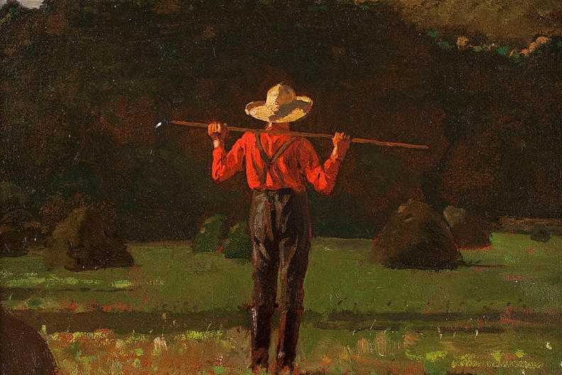Winslow Homer Farmer with a Pitchfork